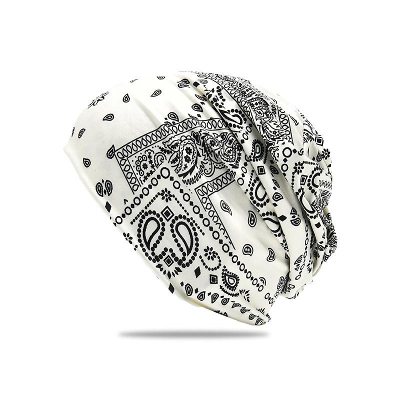 Hat Headscarf Printing Outdoor Breathable Warmth Bean Cap Unisex Hat Fashion