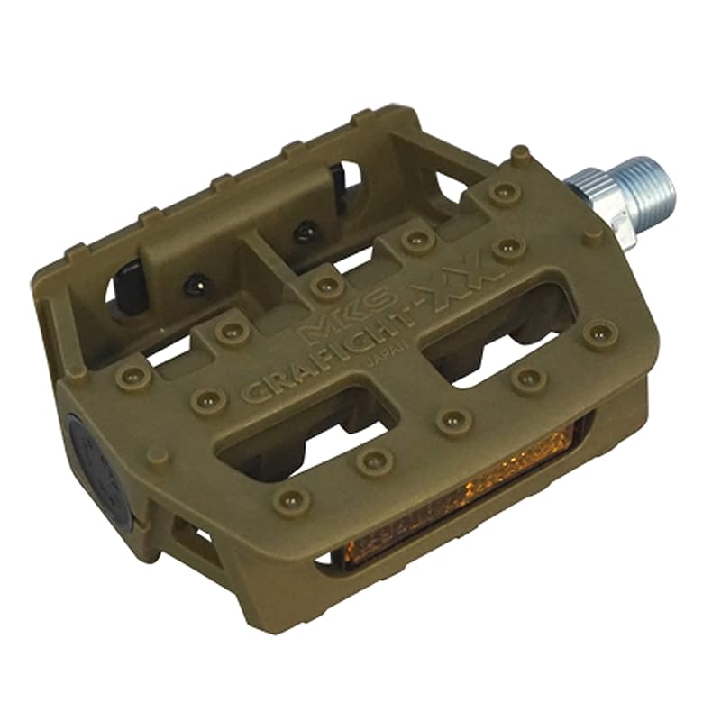 

Mikashima (MKS) bicycle pedal GRAFIGHT-XX (Graphite-XX) 9/16 inch core khaki