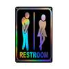 Toilet Wall Decoration Pub Vintage Metal Sign Home Funny Decor Toilet Tin Sign WC Lavatory Toilettes Wall Art Bathroom Restroom