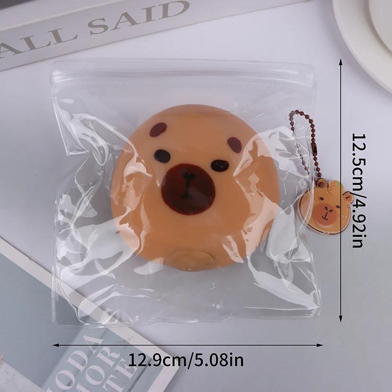Non-Toxic Capybara Squishy Toy Slow Rebound Cute Brown Bear Animal Stress Relief Fidget Sensory Toys For Kids Adults Decompression Gift