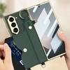 Samsung ZFold6 Telefono Cellulare Pelle di Chitina Stile Piccola Fragranza Braccialetto Borsa per Carte Braccialetto a Catena Portatile Custodia in Pelle
