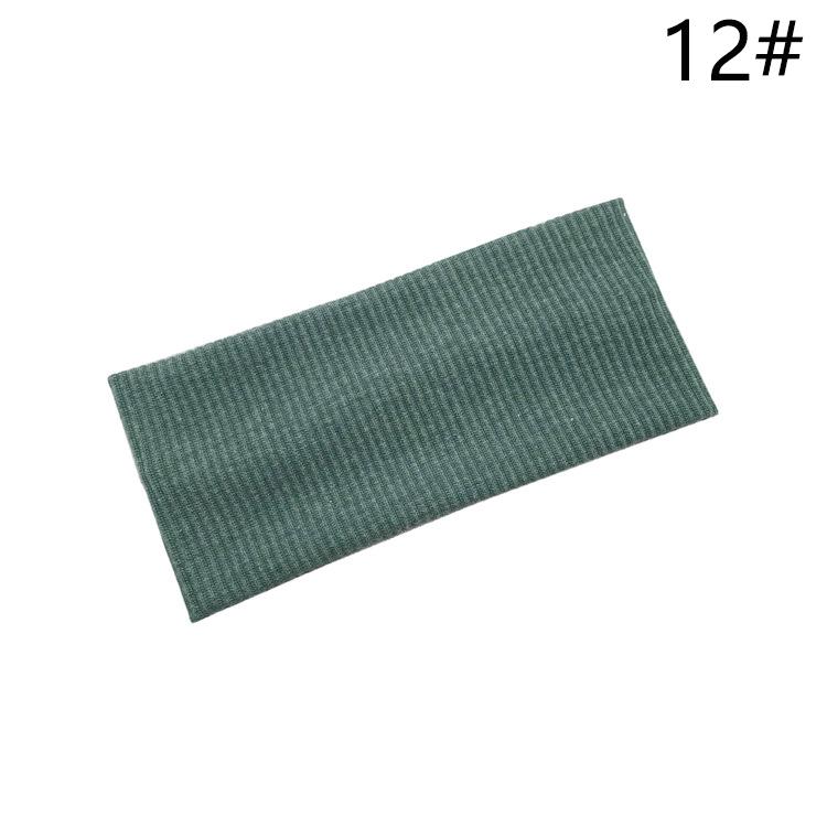 9003 SASAacc European and American Solid Color Knitted Hairband Elastic Sports Headband Hair Accessories Korean Style