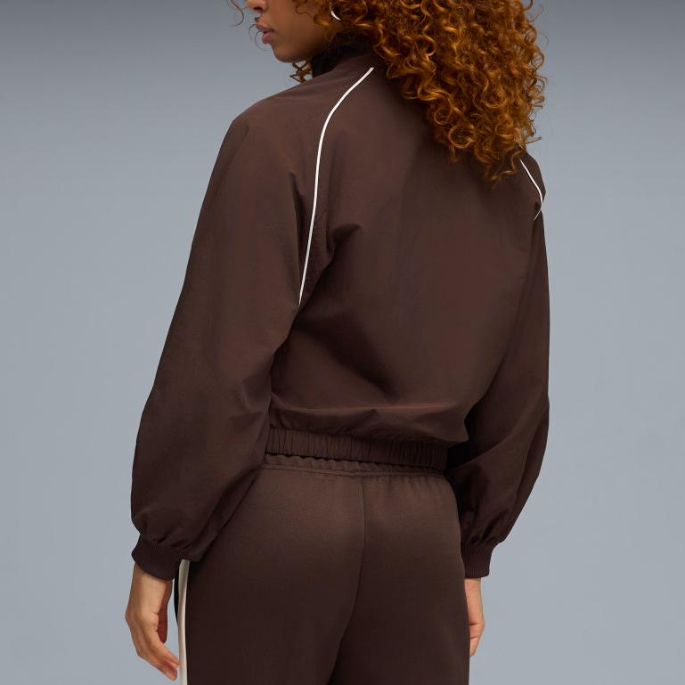 Puma Balloon Sleeve Piping Relaxed Woven Track T7 Vintage Sports Jacket Women jackets 636794-13