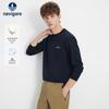 Navigare Men's Minimalist Commuter Long-Sleeve Crew Neck T-Shirt