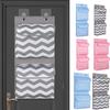 Oxford Cloth Storage Hanging Bag Dorm Essentials Storage With 2 Pockets And Lids Wall Hanging Storage Bag