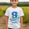 Personalised Dinosaur 9th Birthday Kids T-Shirt Name Gift Boys Girls Top #TA-195