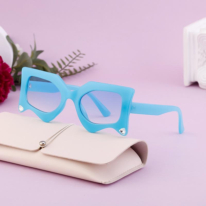 Special-Shaped Sunglasses Frame Women'S Diamond Sunglasses Women'S Glasses Shades