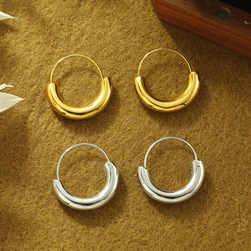 Stainless Steel Simple U-shaped Ear Buckle Exquisite and Versatile Charm Earrings for Women Will Not Fade