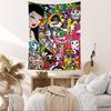 Japan Anime TTokidokiS Printed Large Wall Tapestry Hanging Tarot Hippie Wall Rugs Dorm Home Decor