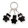 [mojojojo] Triple Acrylic Keychain, Marimo Craft, Black MJJJ019