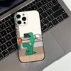 JOGUMAN Studio Dinosaur Cut  Phone Case For iPhone 17,16,15,14,13,12,11 Plus,Pro Max,XS,Soft Silicone Black Cover