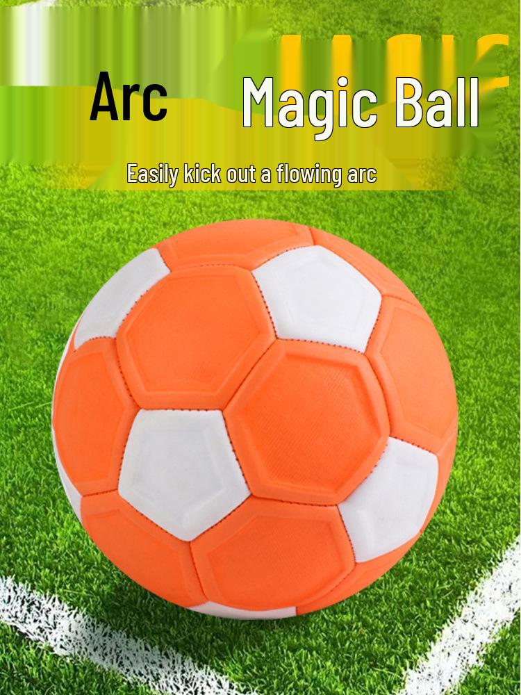 Full Moon Scimitar Magic Arc Football: Black Technology, Wear-resistant Curveball, Children s Size 4 Size 5