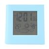 Solar Battery Dual Energy Alarm Clock Weather Forecast Temperature Humidity Alarm Clock Blue