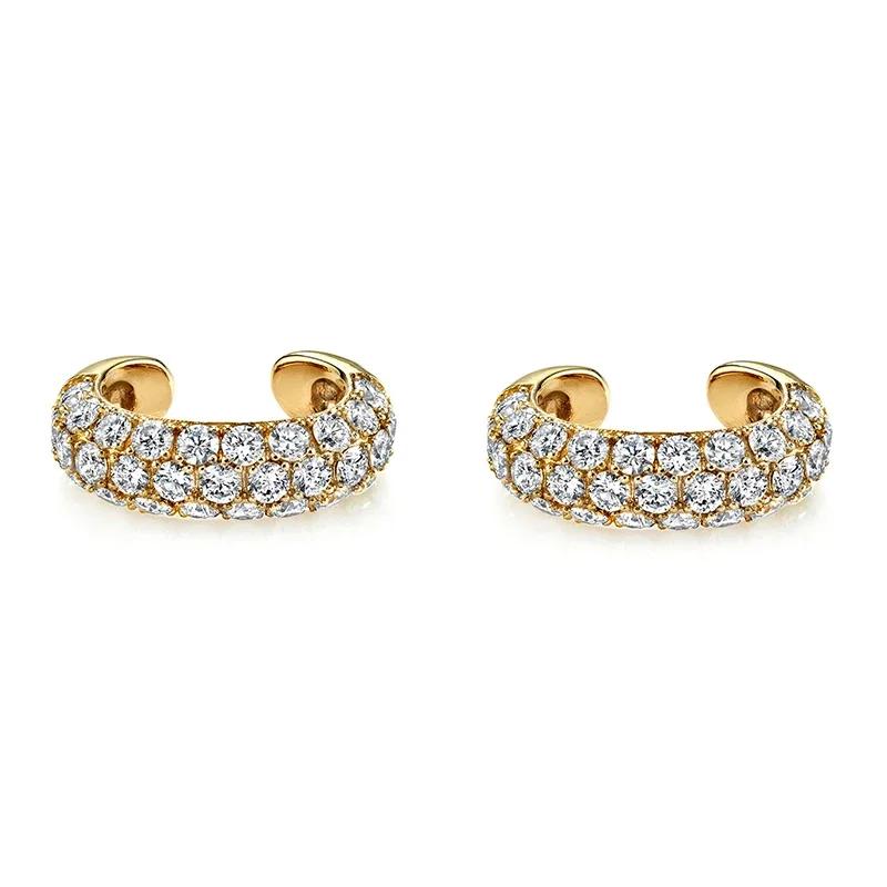 Gold color Hoop Earrings For Women Fashion CZ Zircon Piercing Women's Stud Dangle Earrings 2022 Jewelry Wholesale