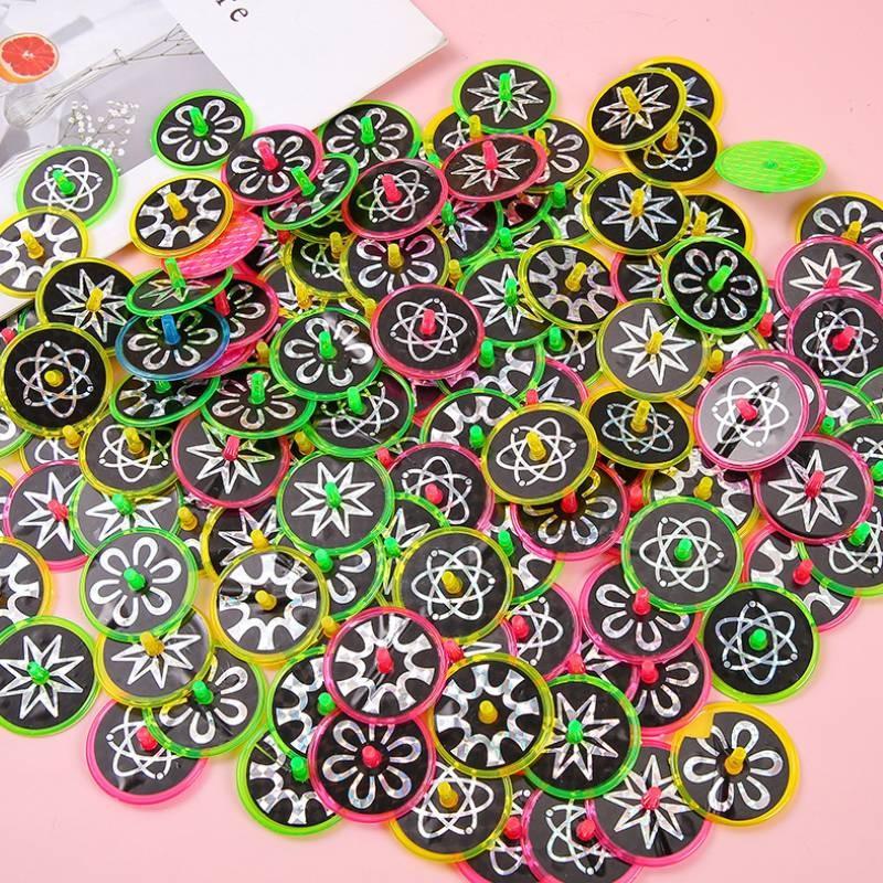 Laser Toy Kids Spin Top With Plastic Material For Preschool Gift Entertainment