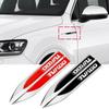 2pcs TURBO Logo Car Fender Side Emblem Sticker Body Badge Decal Exterior Accessories