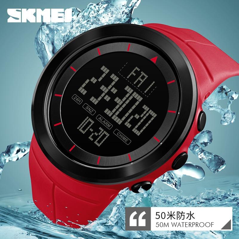 Hot-selling outdoor sports electronic watch countdown fashion large dial men's watch