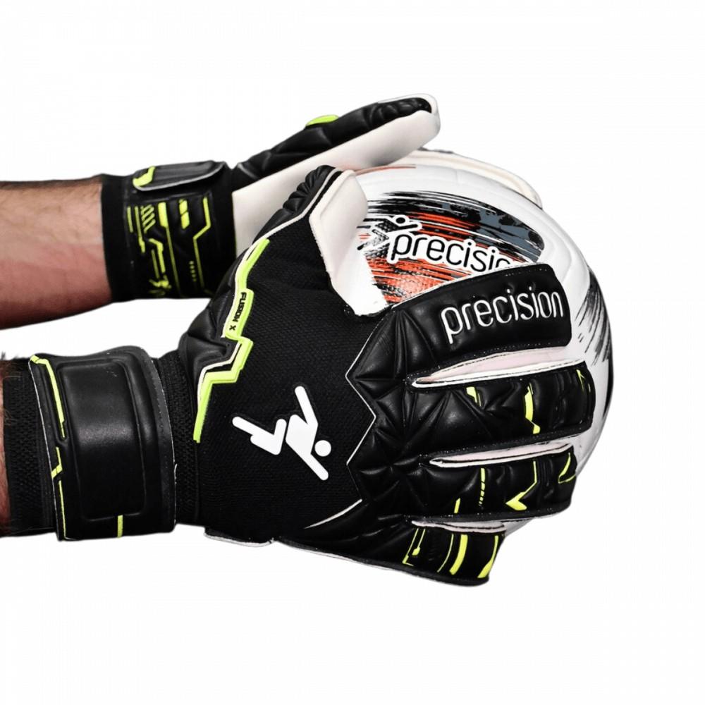 Precision Unisex Adult Fusion X Pro Giga Roll Finger Goalkeeper Gloves