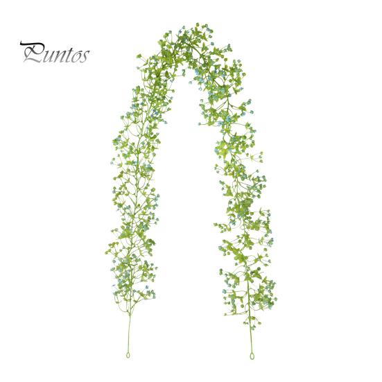 

Имитация цветочной лозы, комплект искусственных лоз плюща с зелеными листьями, искусственные подвесные растения, шелковая гирлянда для свадьбы на стену дома синий