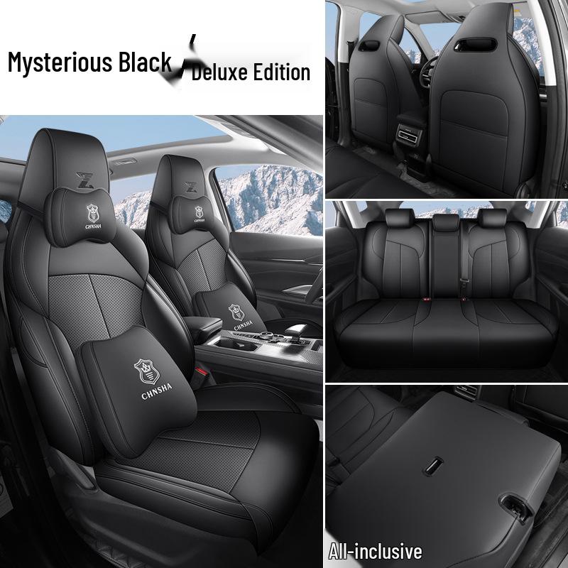 Oshan Z6 Leather Car Seat Cushion - All-Season, 5-Seat, Universal Fit