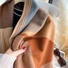 Eleganter zweiseitig bedruckter Schal Weicher warmer Pashmina-Schal mit Fransen Herbst und Winter Outdoor Kälteschutz Winddichte Decke
