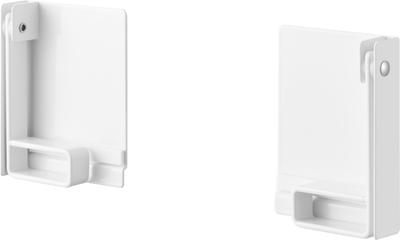 Yamazaki One-Hand Cut Magnetic Clamp Kitchen Paper Holder, White, W7.5 X D2.2 X H9.7cm (per Unit), Tower, Compatible with Large-Format Paper Rolls