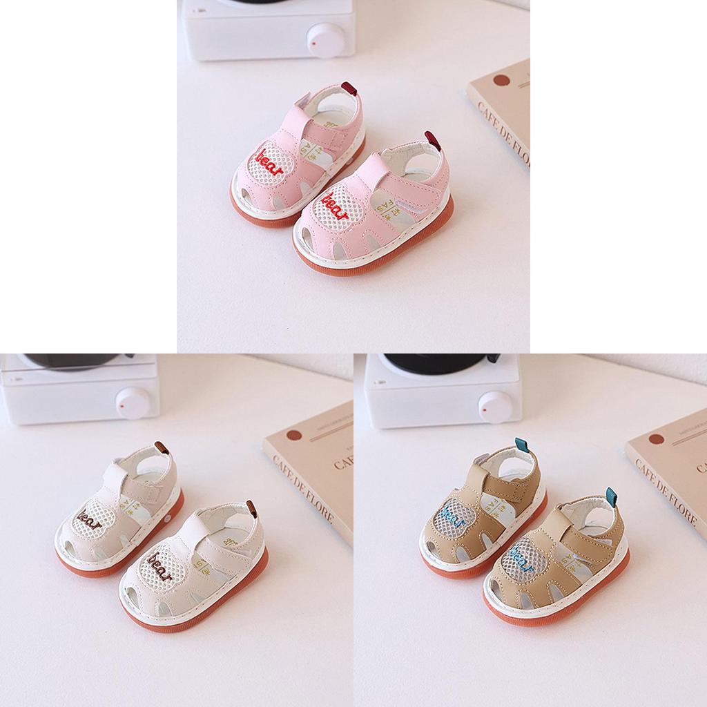 Baby Boys Girls Soft Sole Summer Shoes With Magic Tape For Toddler Walking And Play