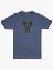 Black Panther Cute Baby Black Panther Cub on Blue Vintage Wash Unisex T-Shirt