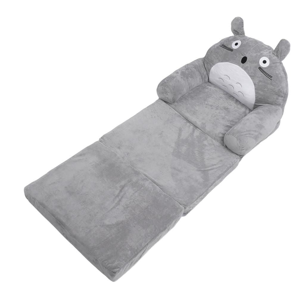Foldable Kids Sofa Soft Breathable Cartoon Animal Toddler Couch Bed with Armrest for Living Room