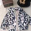 Zhili Kids' 2025 Autumn Cartoon Cotton Windbreaker Jacket