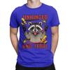 Raccoon Funny 100 Cotton Tshirt Unhinged And Feral Tees Tops For Unisex