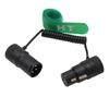 HangTon Right Angle XLR 3-Pin Male to Female Audio Cable for Sony FX3, FX9, Canon Cameras, Microphones, Recorders, Mixers, Sound Devices, Zoom,