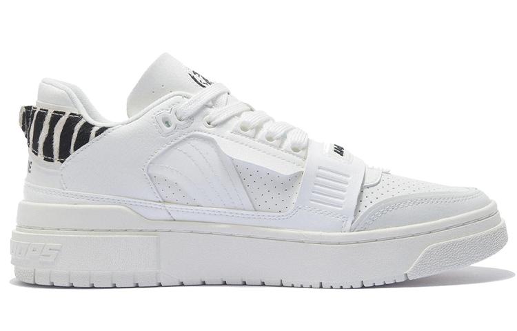 Li Ning Rookie Synthetic Leather, Split Suede Lace Up Slip Resistant, Abrasion Resistant, Lightweight Coverage Low Top ABCS003-4
