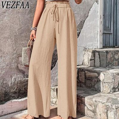 Damesmode Casual Effen Kleur Print Hoge Taille Broek Broek & Capri's