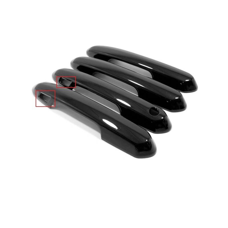 For Toyota RAV4 2024 2025 Car Exterior Door Handle Cover Sticker Moulding Trim Set WITH 2 Smart Button