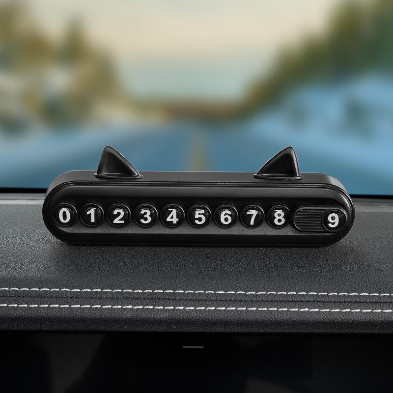 Adorable Pig Parking Phone Number Plate - Car Interior Ornament
