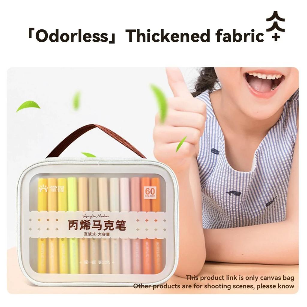 36-84 Löcher Marker Leinwand Aufbewahrungsbox Wasserdichter Organizer Acryl Pinselrolle für Studenten Künstler Kunstbedarf Aufbewahrungstasche