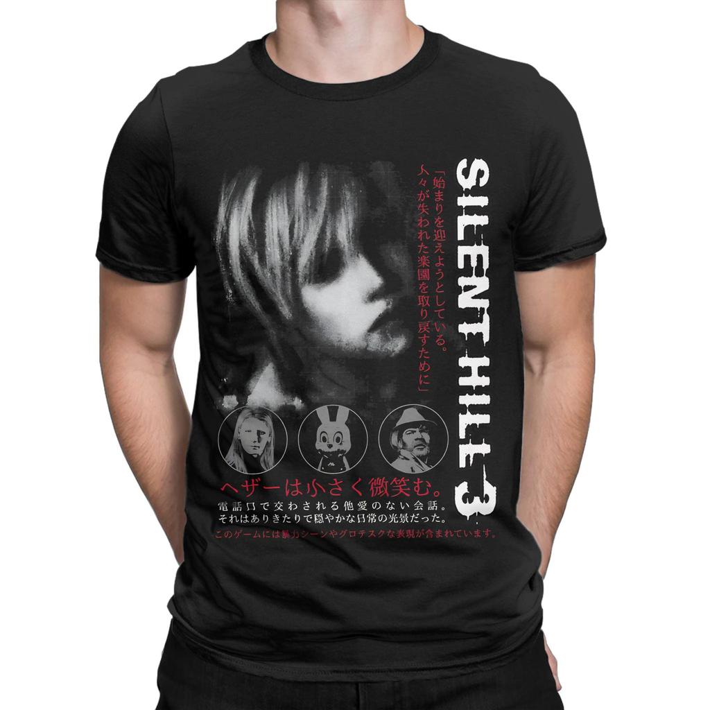 S-Silent Hill Heather Classic Graphic Funny 100% Cotton T-Shirt Tops Tees For Men