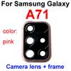 Use For Samsung Galaxy A21 A21S A31 A41 A51 A71 SM-A215U A217F A315F A415F A715F Cell Phone Back Camera Glass Holder Frame Parts