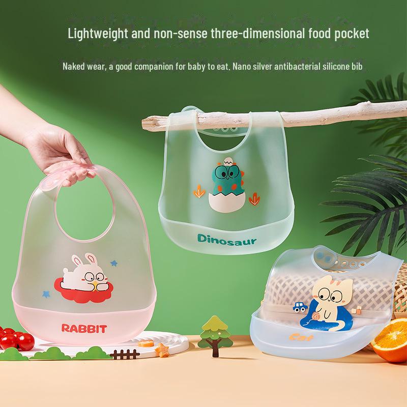 2023 Waterproof Silicone Baby Bibs: Super Soft, Anti-Drool, Dirt-Resistant Artifact.