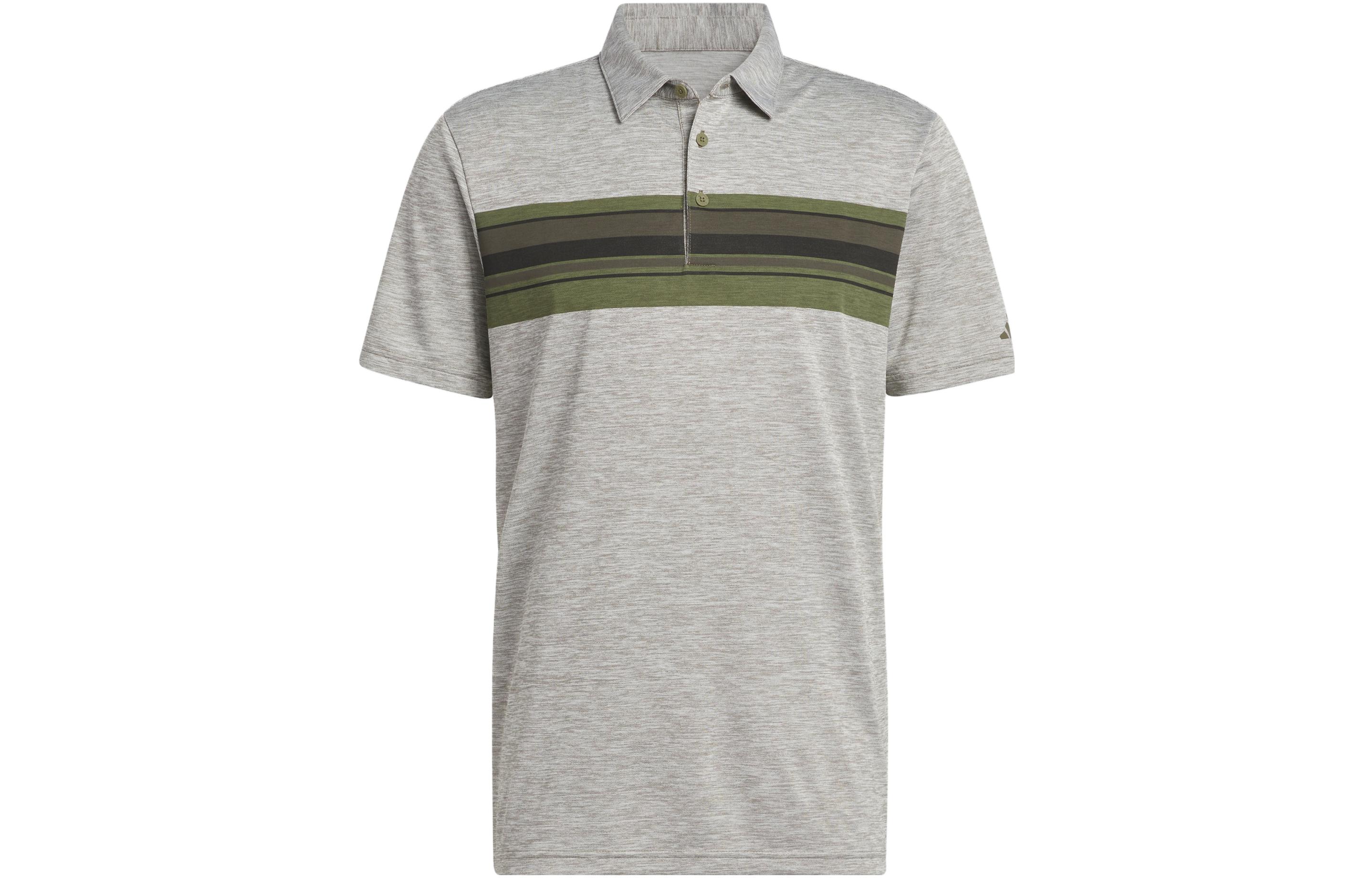 Adidas Polo Shirts Men s Strata Olive Green Polo Collar Moderate Straight Fit HR7996 M