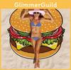 Hamburgers Donuts Fashionable Pizza Design Beach Towels Suitable For Daily Use