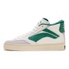 Li Ning Wave 180 Coverage Slip Resistant, Abrasion Resistant, Lightweight Mid Top Skateboard Shoes Men's White Green AECS003-1