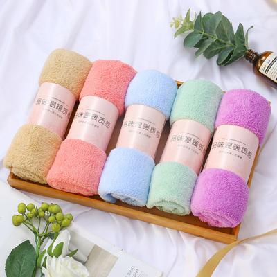 Towels with High Density Coral Velvet Cut Edge Beauty Makeup Remover Gift Soft Absorbent Microfiber Towel Bath Towel
