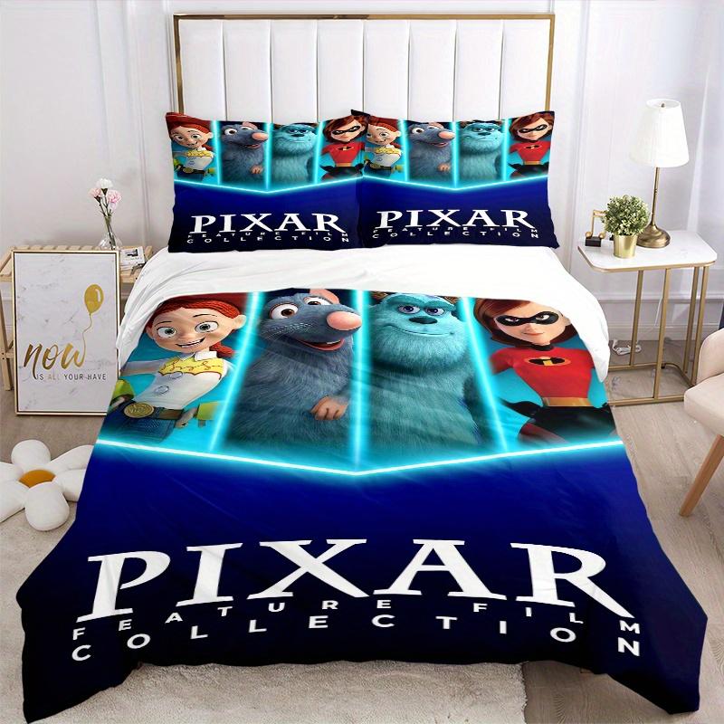 3pcs Disney Characters Printed Bedding Set, Soft and Comfortable Quilt Cover for Bedroom D019