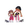 New POP MART MOLLY &Blythe Gliding 2 Pack Set 14cm+15cm Ball Jointed Dolls MOLLY&BLYTHE