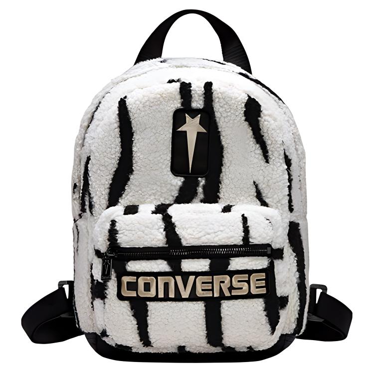 

New Converse DRKSHDW Collaboration Polyester Backpack Regular Unisex White/Black 10025040-A01 21.6*12.7*33.0CM