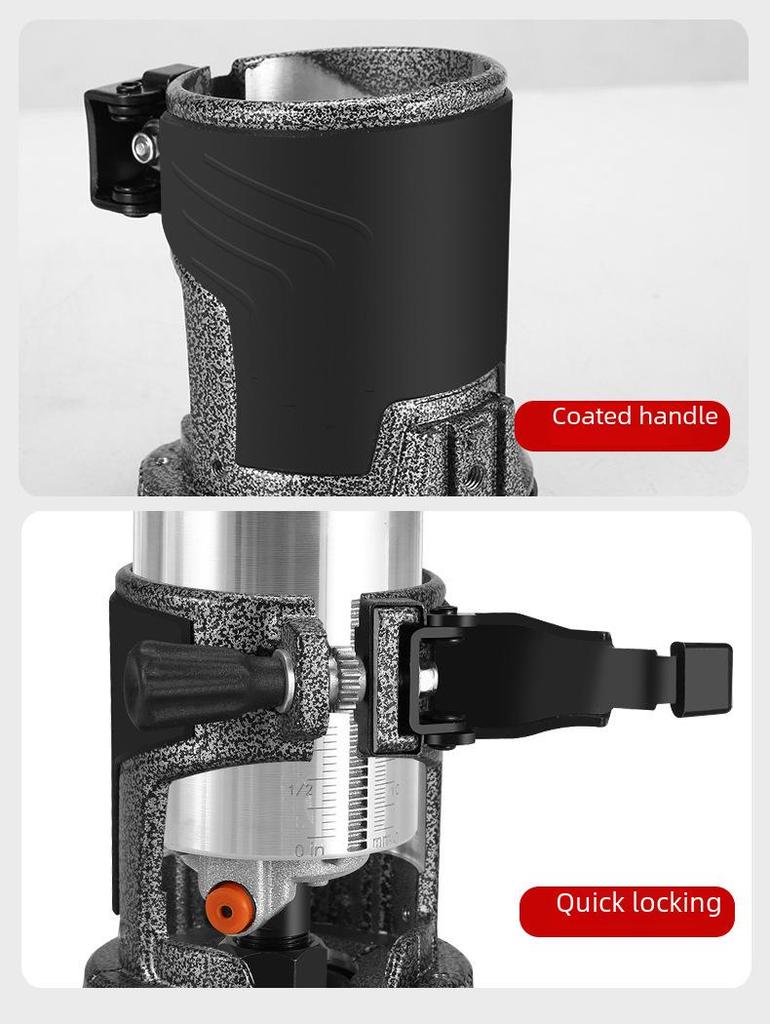 Adjustable Metal-and-Plastic Trimmer Base Cover with Transparent Top and Lifting Lock Accessories