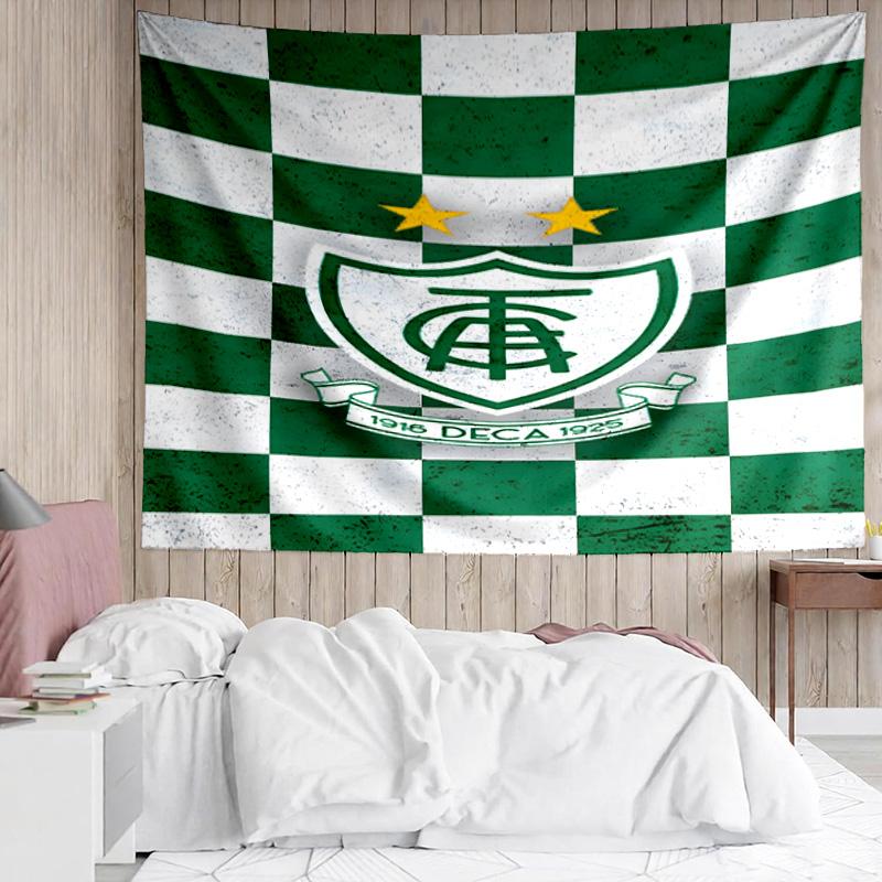 Green Shield Emblem Design Printed Printed Tapestry, for Bedroom,Livingroom, dormitory, Large Wall Decor, Fabric Decor Fan Birthday Gifts