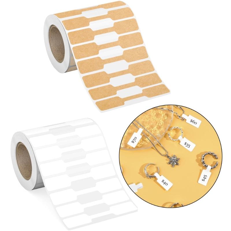 Wiederverwendbare Aufkleberetiketten für Schmuckauslage Selbstklebend Anpassbare Form Preisetiketten Bastelbedarf